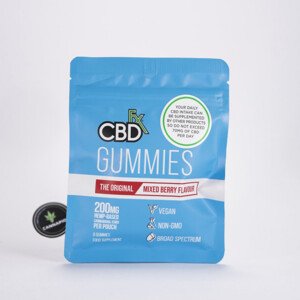 CBDfx Vegan Gummies - gumové bonbóny s ovocnou příchutí 200mg CBD