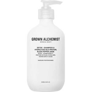 Grown Alchemist Detoxikační šampon Hydrolyzed Silk Protein, Lycopene, Sage (Detox Shampoo) 500 ml