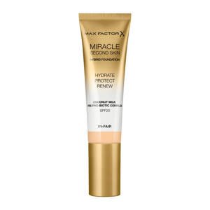 Max Factor Pečující make-up pro přirozený vzhled pleti Miracle Touch Second Skin SPF 20 (Hybrid Foundation) 30 ml 05 Medium