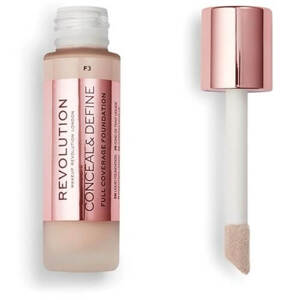 Revolution Krycí make-up s aplikátorem Conceal & Define (Makeup Conceal and Define) 23 ml F3