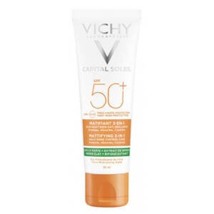 Vichy Zmatňující ochranný krém na obličej 3v1 Capital Soleil SPF 50+ (Mattifying 3 in 1) 50 ml