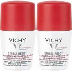 Vichy Sada kuličkových antiperspirantů proti nadměrnému pocení (Stress Resist 72H) 2 x 50 ml
