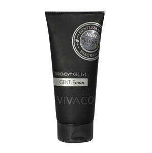 Vivaco Silver edition sprchový gel 2 v 1 pro muže Gentleman 200 ml