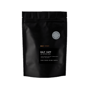 GOAT STORY Half Caff Low caffeine Coffee Blend Hmotnost: 250 g, Hrubost mletí: Espresso